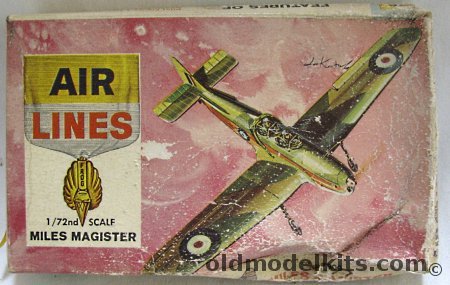 Air Lines 1/72 Miles Magister - (ex Frog), 3900 plastic model kit